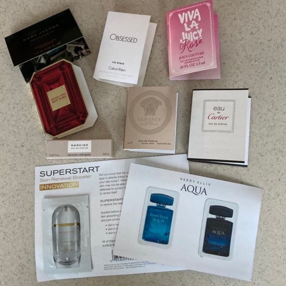 Macy's Men's & Women's Fragrance Goody Bags Perry Ellis, Juicy Couture & More